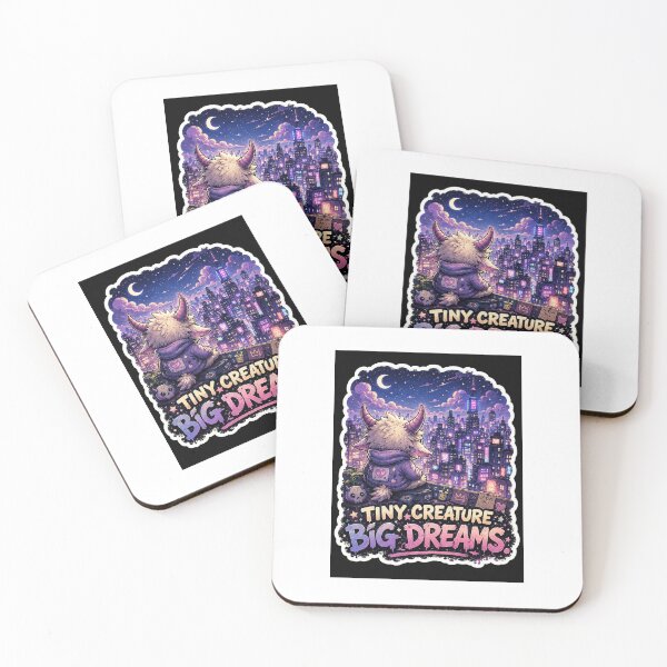 Item preview, Tiny Creature Big Dreams – Cute Dreamer Monster Sticker designed and sold by Wander Pop Studio.