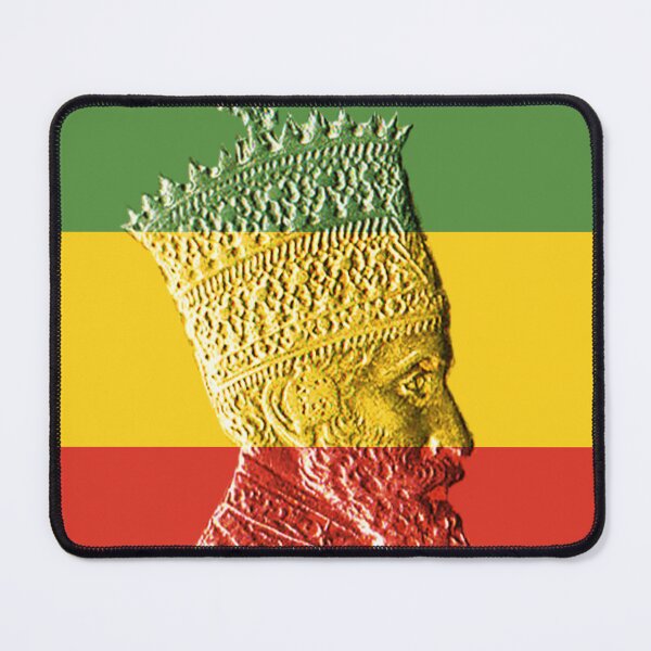 Item preview, Haile Selassie King Ethiopia Jah Rastafari designed and sold by rastaseed.