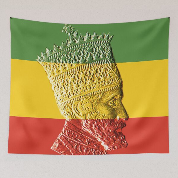 Item preview, Haile Selassie King Ethiopia Jah Rastafari designed and sold by rastaseed.