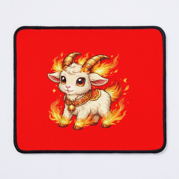 Item preview, Fiery Goat Cute Fantasy Mythical Animal designed and sold by GrumpySableye.
