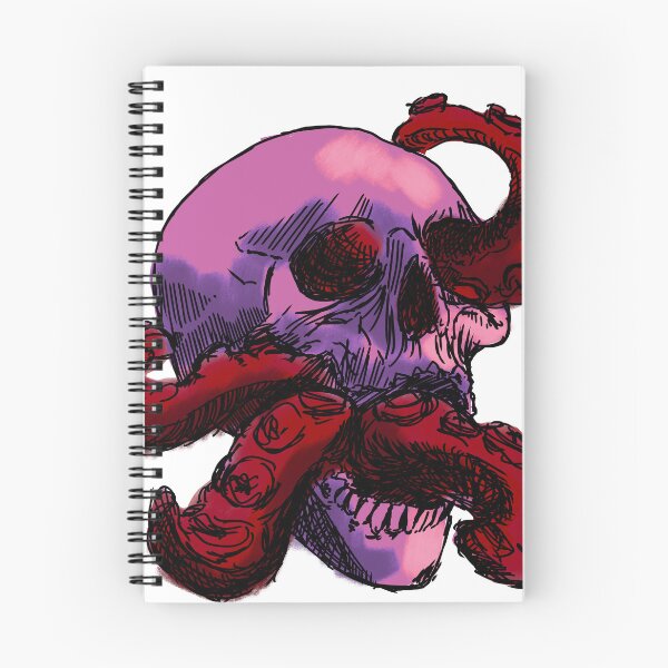Item preview, Octo skull red designed and sold by dusty raccoon.