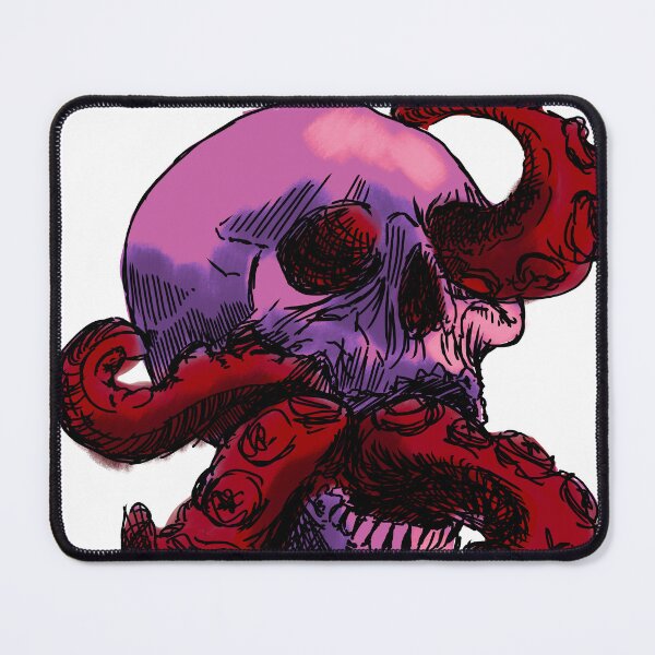 Item preview, Octo skull red designed and sold by dusty raccoon.