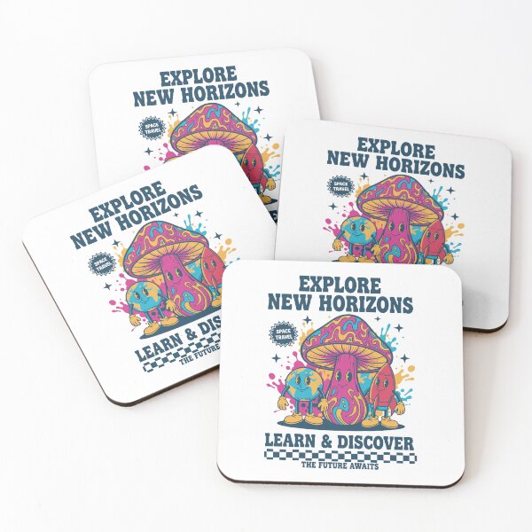Item preview, Explore New Horizons Trippy Mushroom Rave designed and sold by LuminOrb.