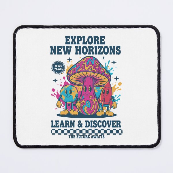Item preview, Explore New Horizons Trippy Mushroom Rave designed and sold by LuminOrb.
