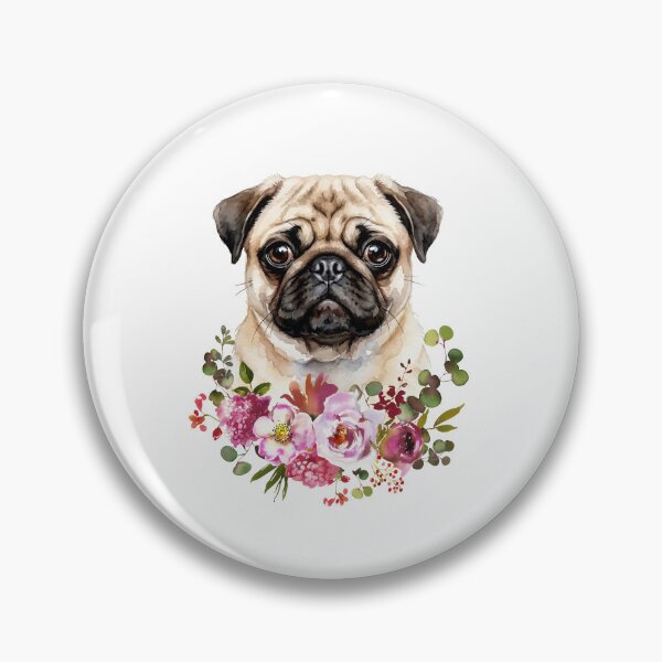 Item preview, Watercolor Pug designed and sold by Liededrom..