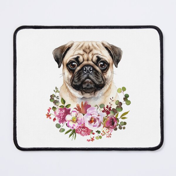 Item preview, Watercolor Pug designed and sold by Liededrom..