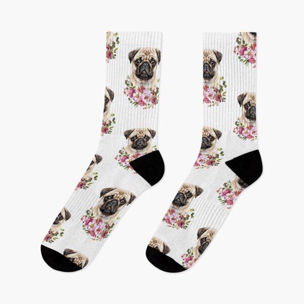 Item preview, Watercolor Pug designed and sold by Liededrom..