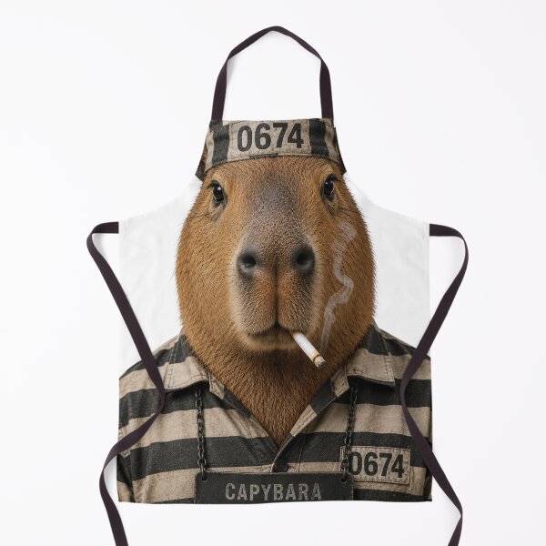Item preview, Vintage Prisoner Capybara Smoking designed and sold by Factodesigns.