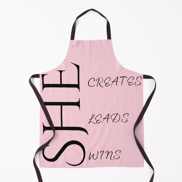 Item preview, SHE Creates Leads Wins | Black Vertical Elegant Typography designed and sold by Typomuse-studio.