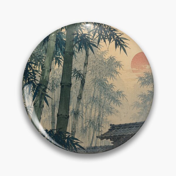 Item preview, Whistling Bamboo Path - Vintage Japanese Nature Ukiyo-e Woodblock  designed and sold by bapupa.
