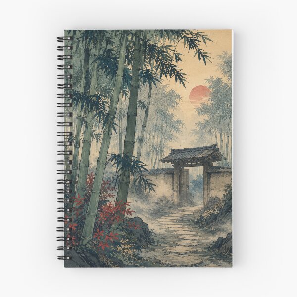 Item preview, Whistling Bamboo Path - Vintage Japanese Nature Ukiyo-e Woodblock  designed and sold by bapupa.