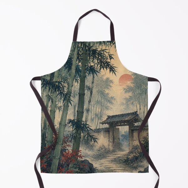 Item preview, Whistling Bamboo Path - Vintage Japanese Nature Ukiyo-e Woodblock designed and sold by bapupa.