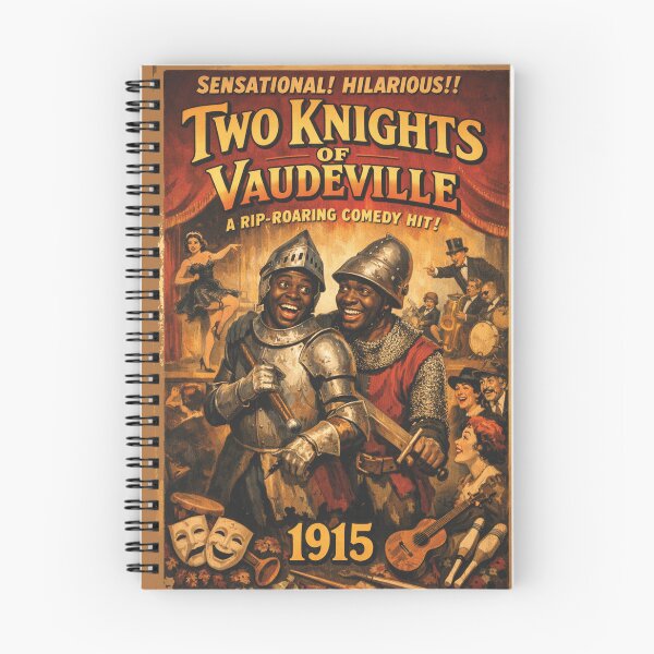 Item preview, Two Knights of Vaudeville retro theater poster designed and sold by Mauswohn.
