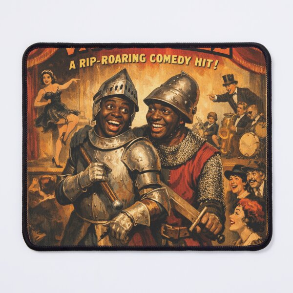 Item preview, Two Knights of Vaudeville retro theater poster designed and sold by Mauswohn.