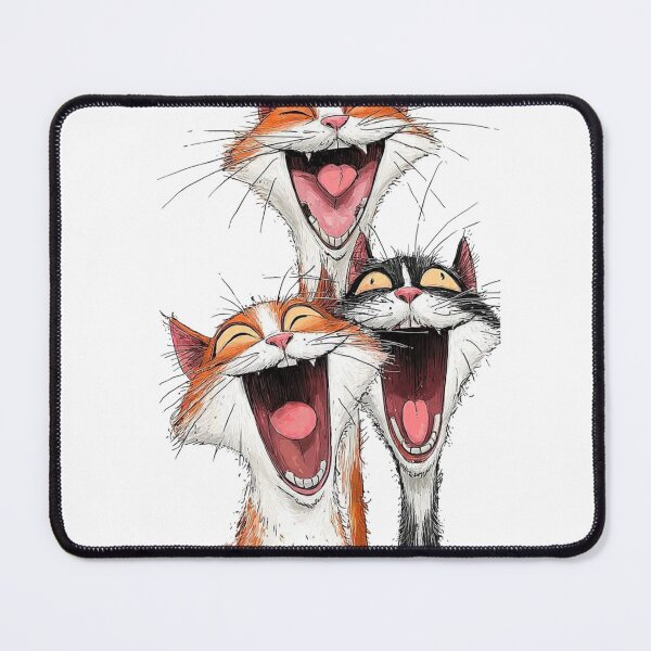 Item preview, Funny Laughing Cats Trio - Crazy Laugh Cartoon Cat Lover designed and sold by gokhanuzen.
