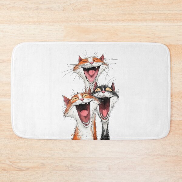 Item preview, Funny Laughing Cats Trio - Crazy Laugh Cartoon Cat Lover designed and sold by gokhanuzen.