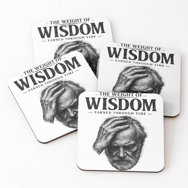 Item preview, The Weight of Wisdom – Earned Through Time | Vintage Old Man Face Graphic T-Shirt & Hoodie Design designed and sold by Lifehackerplus1.