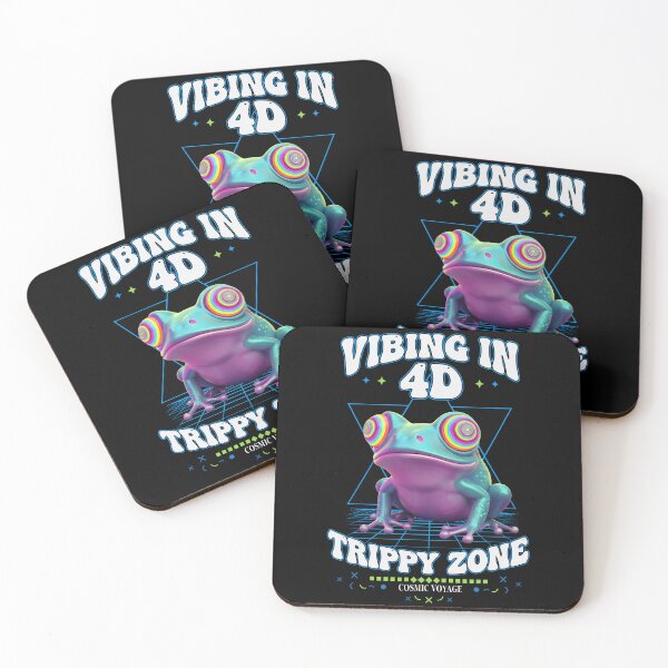 Item preview, Vibing In 4D Trippy Zone Hippie Music Trippy designed and sold by LuminOrb.