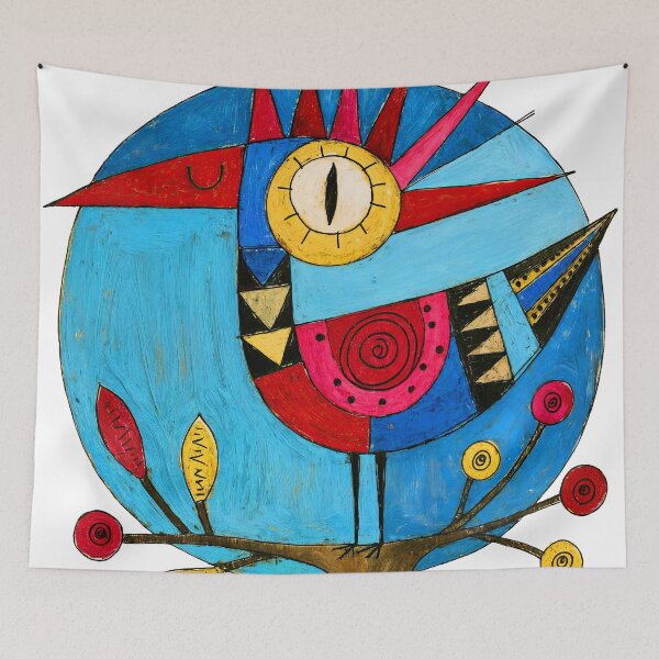 Item preview, T-Shirt - Sticker - Geometric Bird: Abstract Perch designed and sold by ForeverPrintsOK.