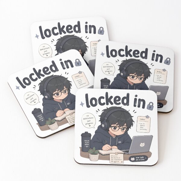 Item preview, Locked In Sticker designed and sold by naruto4925.