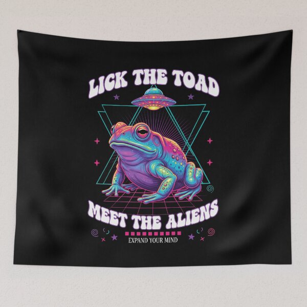 Item preview, Trippy Music Festival Hippie Lick The Toad Meet designed and sold by LuminOrb.