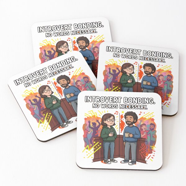 Item preview, Introvert Bonding No Words Necessary Funny Dark Humor designed and sold by RawInkCo.