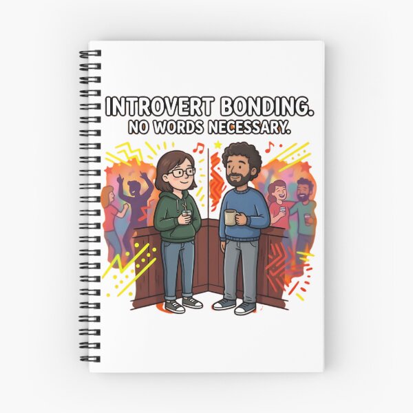 Item preview, Introvert Bonding No Words Necessary Funny Dark Humor designed and sold by RawInkCo.