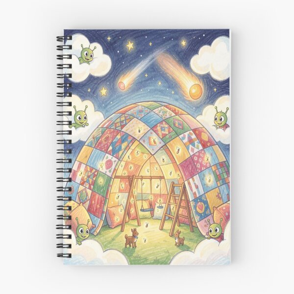 Item preview, Magical blanket castle in space with comets, aliens and glowing children's bedroom fantasy designed and sold by FotoworldEdel.