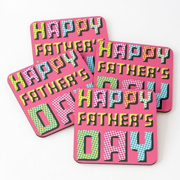 Item preview, Father's Day Colorful Op Art Typography  designed and sold by cremedecolor.