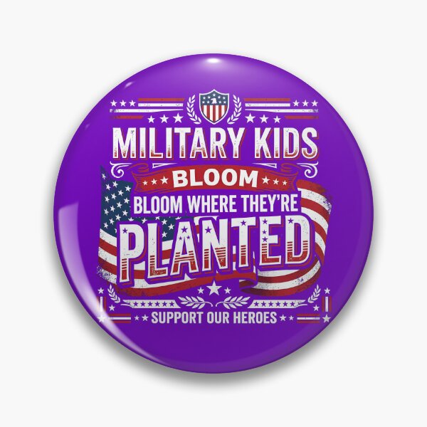 Item preview, Military Kids Bloom Where They're Planted Military Child Gear designed and sold by DynamicDesign.