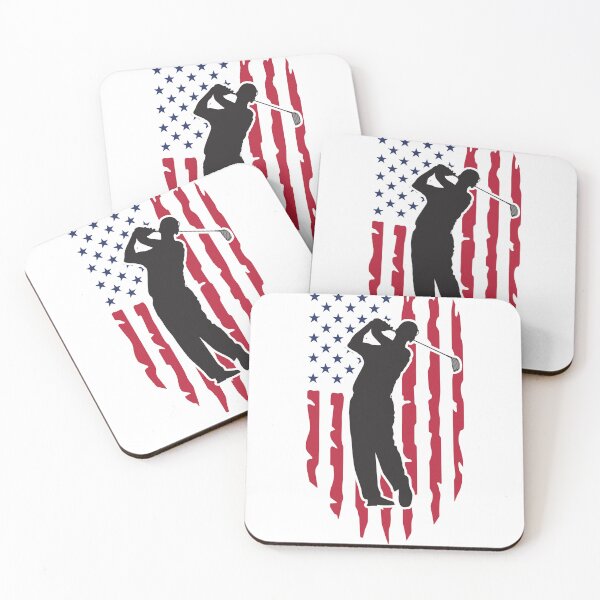 Item preview, American Flag Golf Golfer Silhouette designed and sold by Gravelpeak Co..