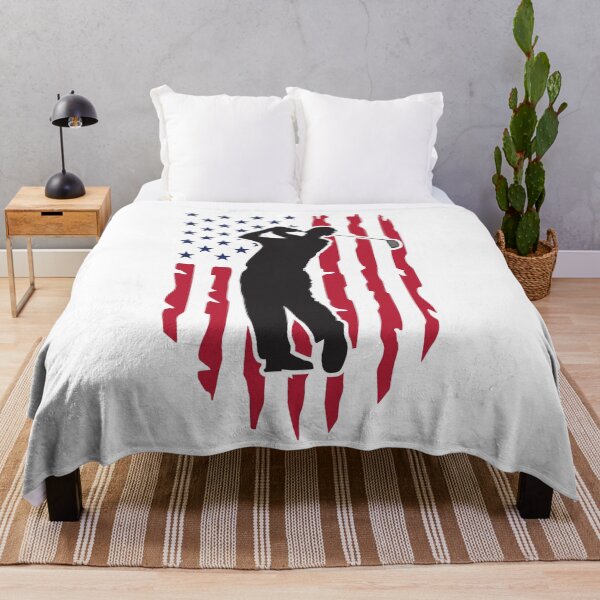 Item preview, American Flag Golf Golfer Silhouette designed and sold by Gravelpeak Co..