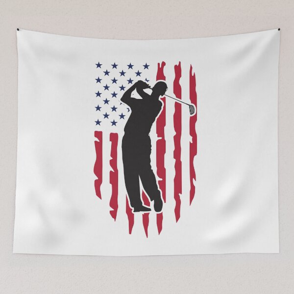 Item preview, American Flag Golf Golfer Silhouette designed and sold by Gravelpeak Co..