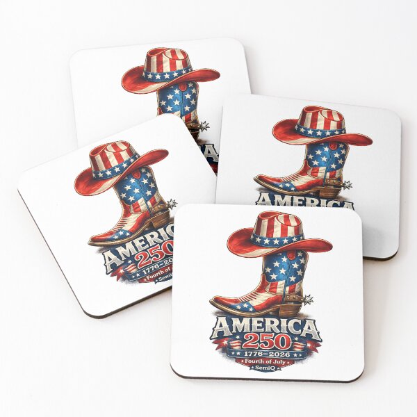 Item preview, America 250 American Flag Cowboy Boots And Hat designed and sold by DopeTeezCompany.