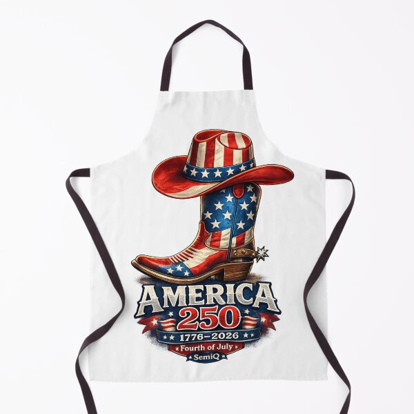 Item preview, America 250 American Flag Cowboy Boots And Hat designed and sold by DopeTeezCompany.