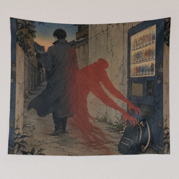 Item preview, Red Mantle - Vintage Japanese Legends Ukiyo-e Woodblock  designed and sold by bapupa.