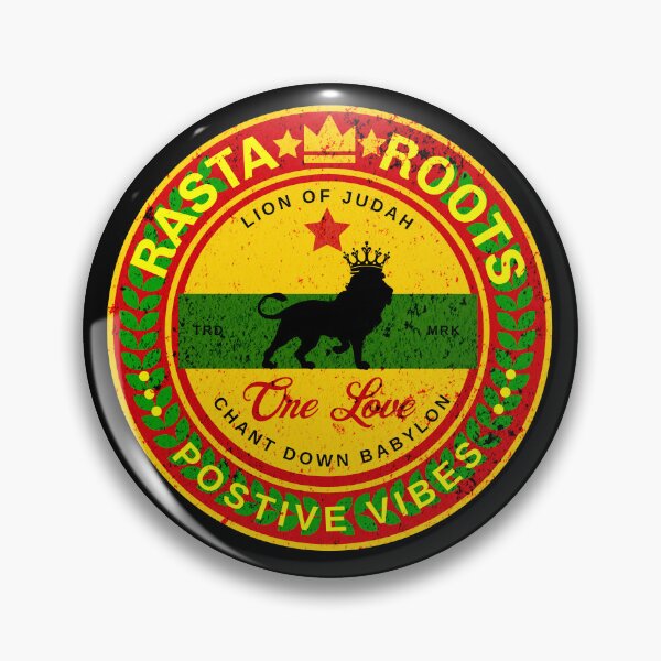 Item preview, Reggae Roots Badge designed and sold by rastaseed.