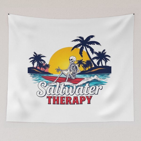 Item preview, Saltwater Skeleton Surf designed and sold by KAVRAO.