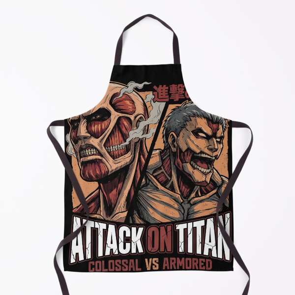 Item preview, Attack on Titan Colossal And Armored Titans Anime Manga Graphic Tee designed and sold by Senpaiwaves.
