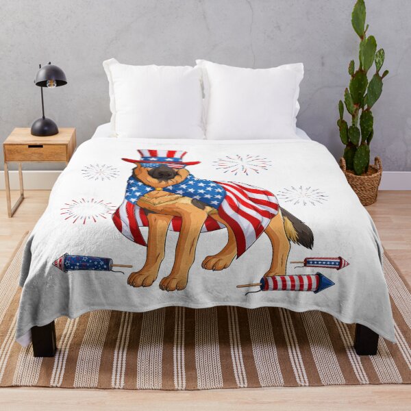 Item preview, Patriotic German Shepherd 4th of July Dog designed and sold by Gravelpeak Co..