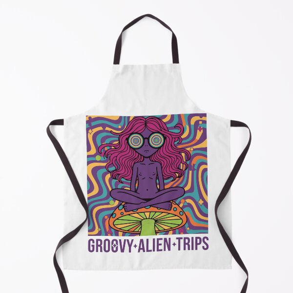 Item preview, Trippy Festival Groovy Alien Trips Mushroom designed and sold by LuminOrb.