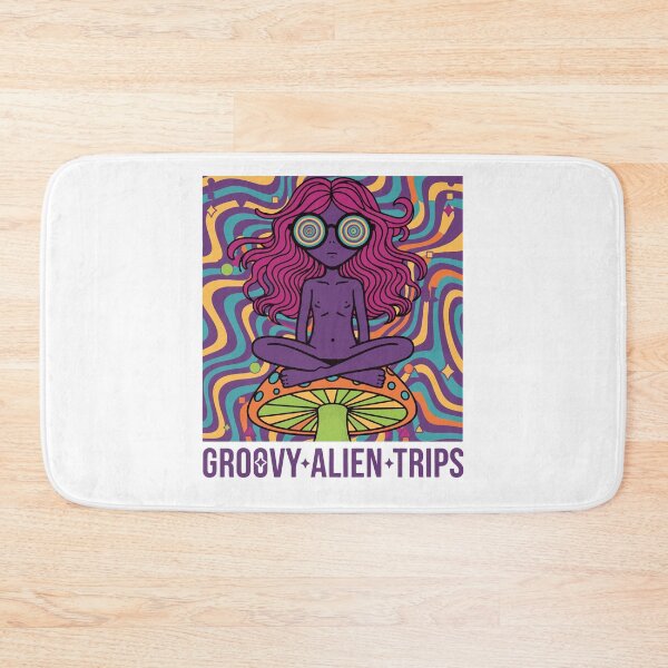 Item preview, Trippy Festival Groovy Alien Trips Mushroom designed and sold by LuminOrb.