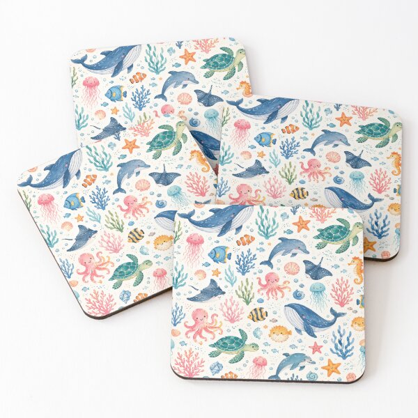 Item preview, Ocean Marine Life Pattern designed and sold by Aramdesing.