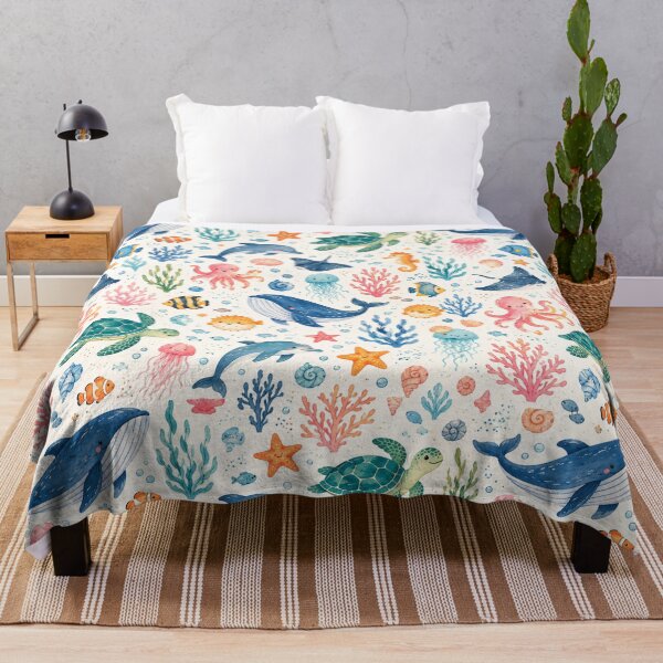 Item preview, Ocean Marine Life Pattern designed and sold by Aramdesing.