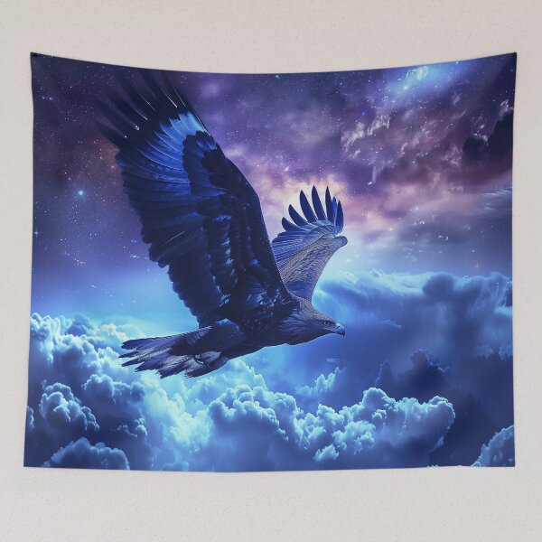 Item preview, Celestial Eagle Above the Clouds designed and sold by QuantumDrift.