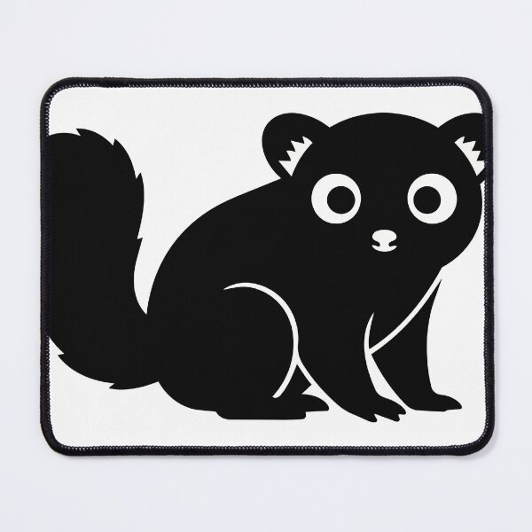 Item preview, Cute Slow Loris Sticker - Kawaii Lemur Silhouette Print Minimalist Big Eyes Animal Nursery Wall Art Black Background designed and sold by BestChoiceService.