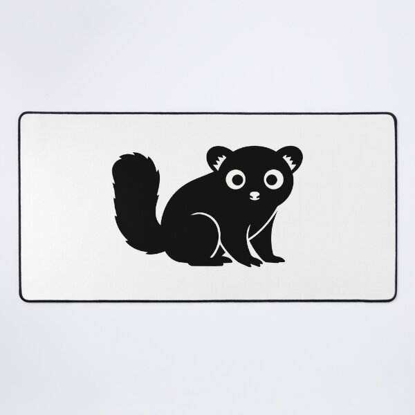 Item preview, Cute Slow Loris Sticker - Kawaii Lemur Silhouette Print Minimalist Big Eyes Animal Nursery Wall Art Black Background designed and sold by BestChoiceService.