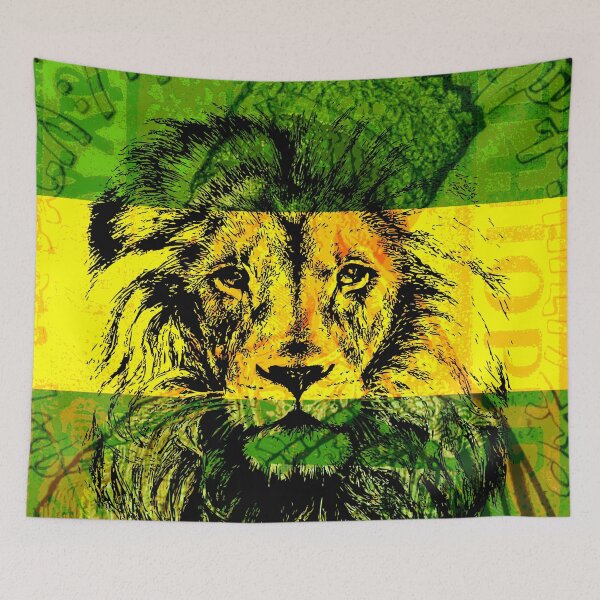 Item preview, Jamaica Conquering Lion of Judah designed and sold by rastaseed.