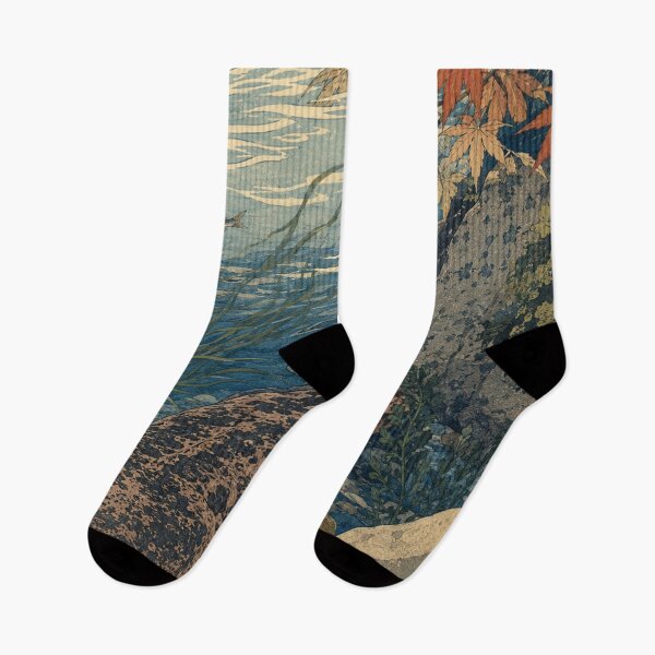 Artikelvorschau, Riesensalamanderbach – Vintage-japanischer Ukiyo-e-Holzschnitt mit Wildtiermotiven entworfen und verkauft von bapupa.