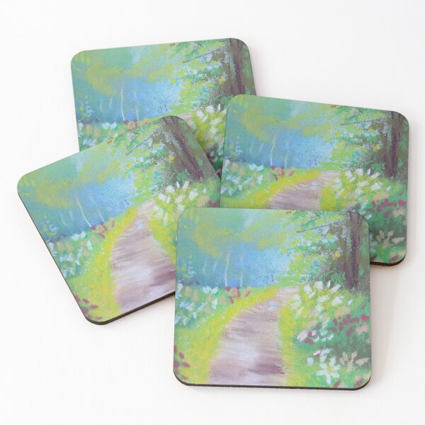 Item preview, Dreamy Flower Path Through Spring Meadow designed and sold by nuriart.
